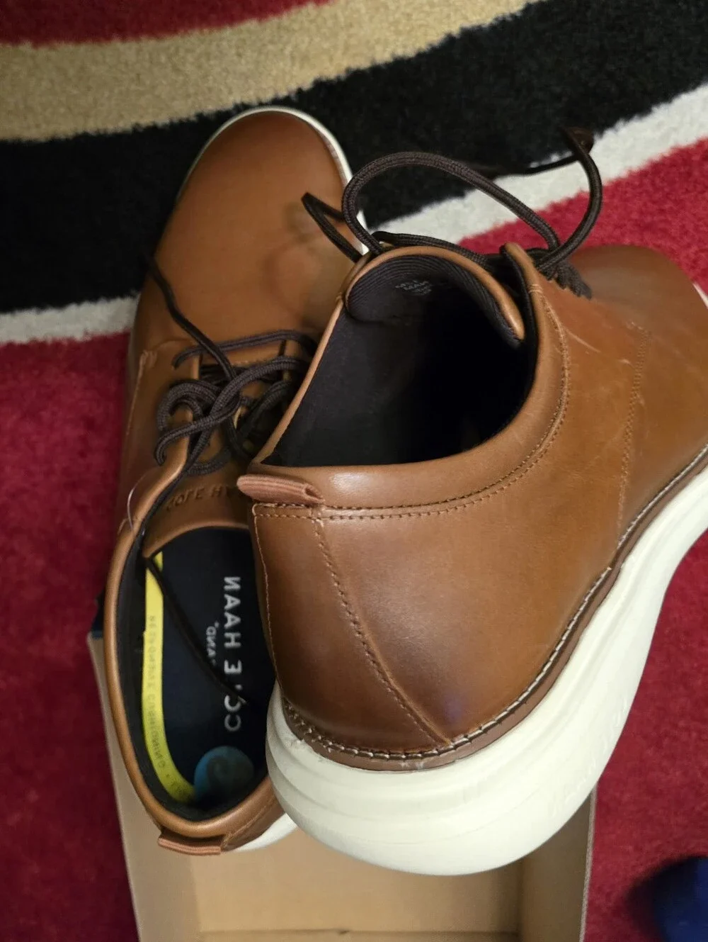 Cole Haan Men's Grand Ultra Oxford Dress Shoes, Size 12, Color British Tan